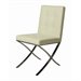 Pastel Furniture Aria  Dining Chair in Pu Ivory