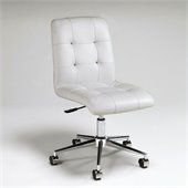 Pastel Furniture Hoquiam Office Chair in Pu Ivory