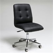 Pastel Furniture Hoquiam Office Chair in Pu Black