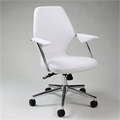 Pastel Furniture Ibanez Office Chair in Pu Ivory