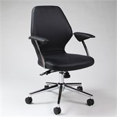 Pastel Furniture Ibanez Office Chair in Pu Black