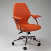 Pastel Furniture Ibanez Office Chair in Pu Orange