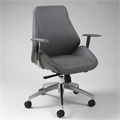 Pastel Furniture Isobella Office Chair in Pu Grey