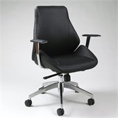 Pastel Furniture Isobella Office Chair in Pu Black