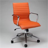 Pastel Furniture Janette Office Chair in Pu Orange