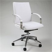 Pastel Furniture Josephina Office Chair in Pu Ivory