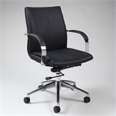 Pastel Furniture Josephina Office Chair in Pu Black