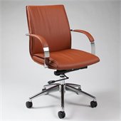Pastel Furniture Josephina Office Chair in Pu Brown