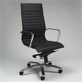 Pastel Furniture Kaffina Office Chair in Pu Black