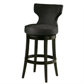 Pastel Furniture Augusta 26 Barstool in Micro Fiber Black