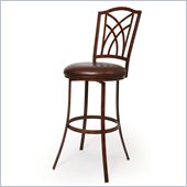 Pastel Furniture Kyra 26 Barstool in Bonded Spice Leather