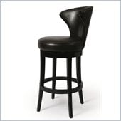 Pastel Furniture Venice 26 Barstool in Bonded Brown Leather