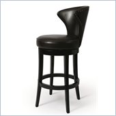Pastel Furniture Venice 30 Barstool in Bonded Brown Leather