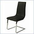 ADD TO YOUR SET: Pastel Furniture Skyline Side Chair Upholstered in Pu Black