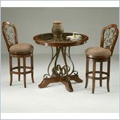 Pastel Furniture Carmel 3 Piece Pub Set in Cosmo Sepia