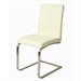 Monaco Upholstered Dining Chair in Stainless Steel
