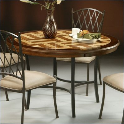 Pastel Furniture Atrium Travertine Dining Table in Autumn Rust