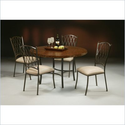 Pastel Furniture Atrium 5 Piece Copperstone Dining Set