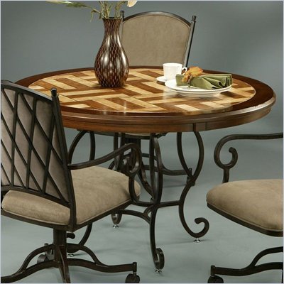 Pastel Furniture Atrium Travertine Dining Table in Autumn Rust