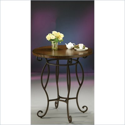 Pastel Furniture Atrium 36" Round Wood  Pub Table in Autumn Rust 