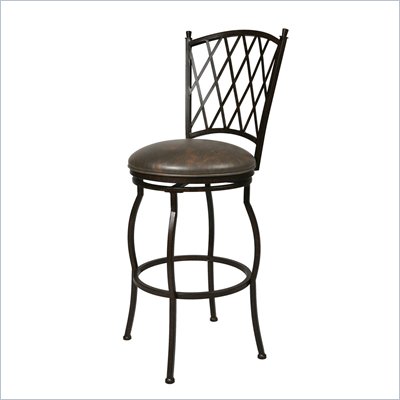 Pastel Furniture Atrium 30" Swivel Bar Stool in Florentine Coffee