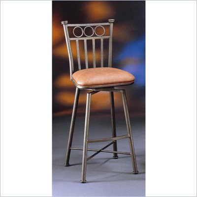 Pastel Furniture Bostonian Bronze 26" Swivel Bar Stool in Shandora Toast