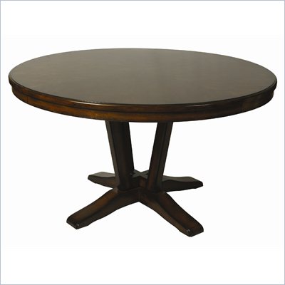 Pastel Furniture Devon Coast Round Wood Top Dining Table in Cherry