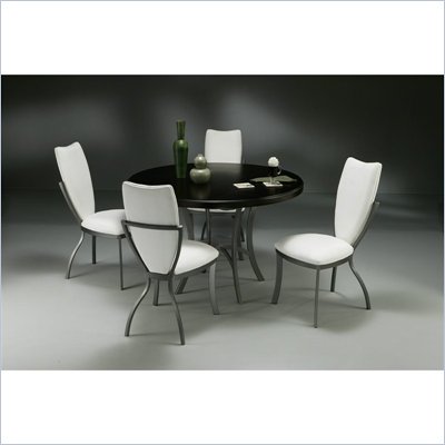 Pastel Furniture 48" Round Wood Dining Table Set with Apron
