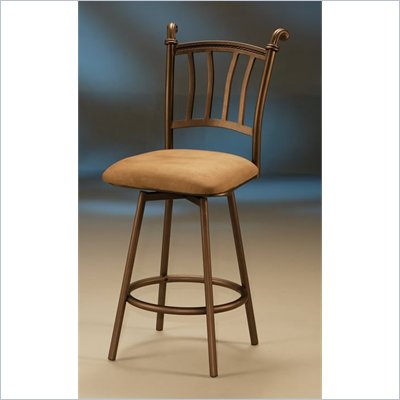 Pastel Furniture Fairfield 26" Swivel Counter Stool in Topanga Brown