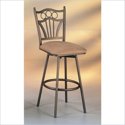 Pastel Furniture Florence 30" Swivel Bar Stool in Topanga Brown