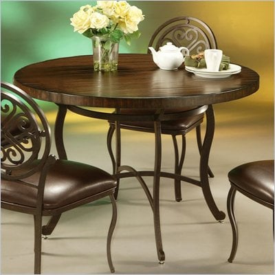 Pastel Furniture Island Falls Wood Dining Table in Autumn Rust