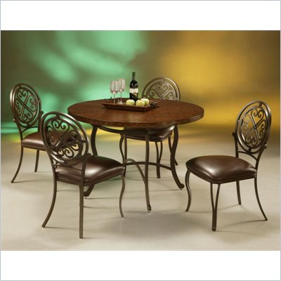 Pastel Furniture Island Falls Hammered Copperstone Dining Set