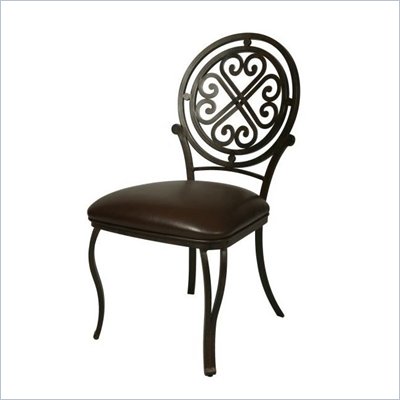 Pastel Furniture Island Falls Ford Brown Side Chair in Autumn Rust