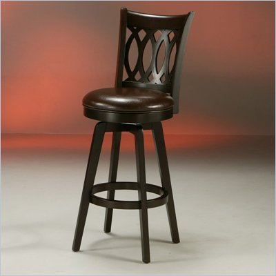 Pastel Furniture Knollwood 26" Swivel Bar Stool in Stallion Brown