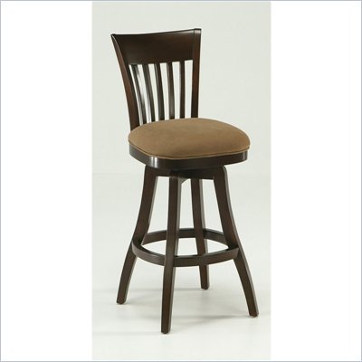 Pastel Furniture Labelle Amber 26" Swivel Counter Stool in Burnt Passion