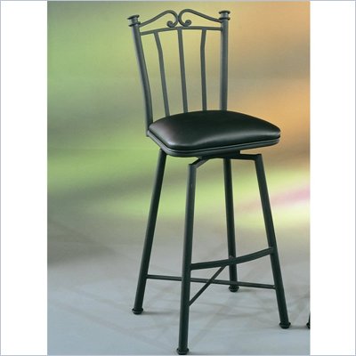 Pastel Furniture Laguna Black 30'' Swivel Bar Stool in Touch Black