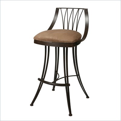 Pastel Furniture Metropolitan Rust 26" Counter Stool in Topanga Brown