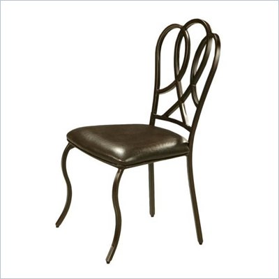 Pastel Furniture Oxford Stallion Brown Side Chair in Roletta Brown