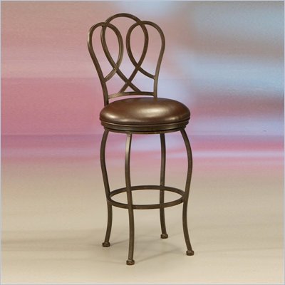 Pastel Furniture Oxford Rust 26" Swivel Counter Stool in Ford Brown