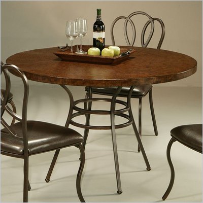 Pastel Furniture Oxford Copperstone Dining Table in Roletta Brown