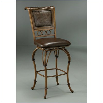 Pastel Furniture Rio Branco 26" Counter Stool in Stallion Brown
