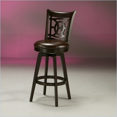 Pastel Furniture Royal Vista Espresso 26" Swivel Counter Stool in Stallion Brown