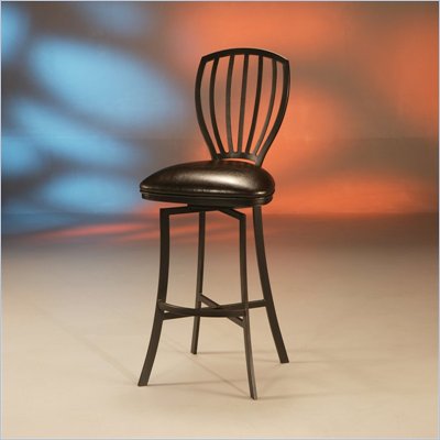 Pastel Furniture Tropez 30 Inch Armless Swivel Barstool in Melvin Chocolate