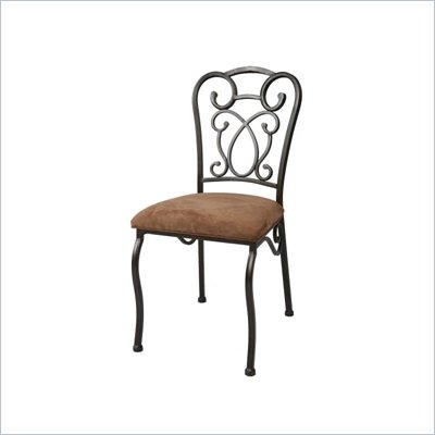 Pastel Furniture Vienna Topanga Brown Side Chair in Roletta Brown