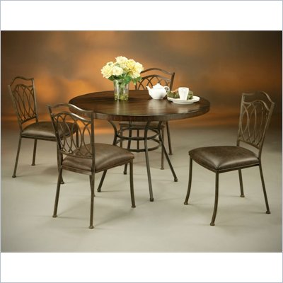 Pastel Furniture Westport Hard Wood Dining Set in Roletta Brown