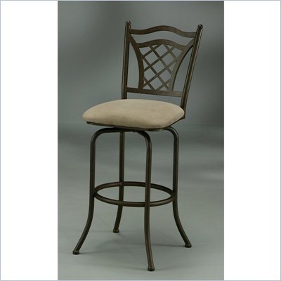 Pastel Furniture Willow Bridge 26" Counter Stool in Topanga Brown