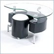 ADD TO YOUR SET: Global Furniture USA Dontai End Table in Glass / Black 