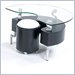Global Furniture USA Dontai Glass and Black End Table