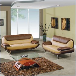 Global Furniture USA Diana Leather 2-Piece Living Room Set