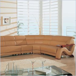 Global Furniture USA Sherman Tan Sectional Sofa